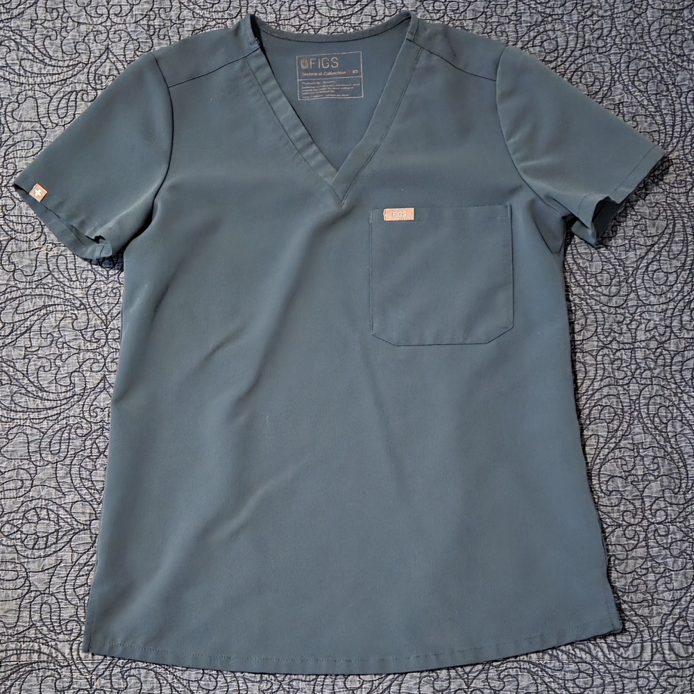 Figs Caribeean Blue Catarina Scrub Top And Zamora Joggers